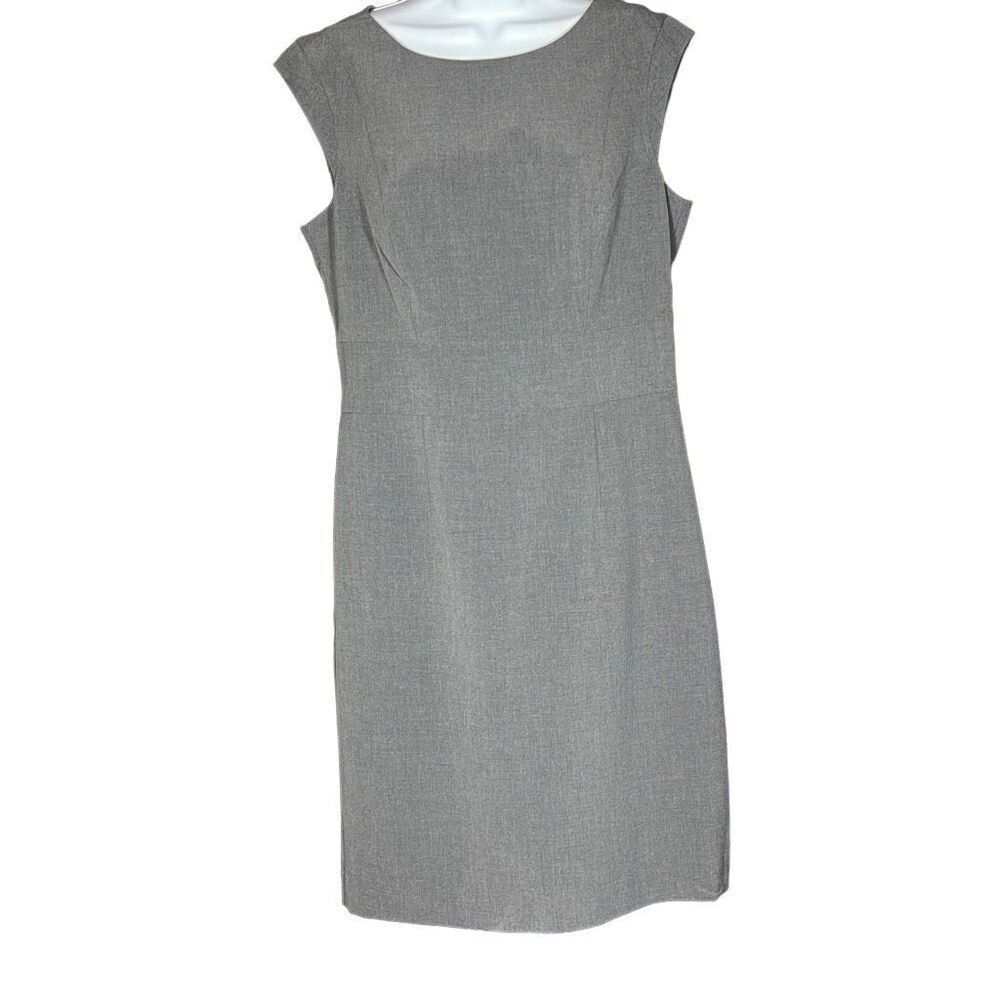 The Limited Women's Sleeveless Bateau Sheath Dress Gray Size 12